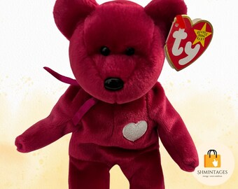 1999 RARE! VALENTINA the Bear TY Beanie Baby Collectible