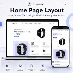 Smartwatch Shopify Theme | Watch Store, Wearable Tech & Single Product Ecommerce Template