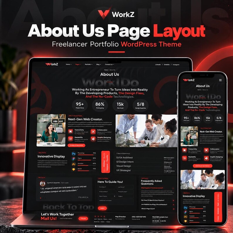 Freelancer Portfolio Wordpress Theme | Elementor Personal Website ...