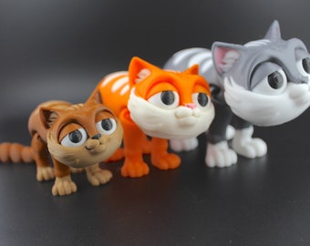 Articulated Flexible Cat, Flexi Factory Authorized Reseller, 3D printed Kitten, Fidget and Stress Desk Toy