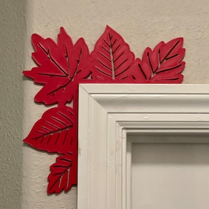 3D Printed Fall Leaves Door Corner Decoration - Autumn Decor