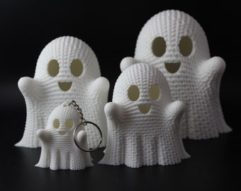 Ethereal 3D Printed Crocheted Ghost | Halloween Decor