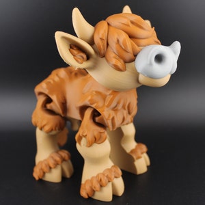 Articulated Highland Cow Fidget Toy – 3D Printed Desk Pet, Cute Cow Lover Gift, Farm Animal Toy, Sensory Stress Relief