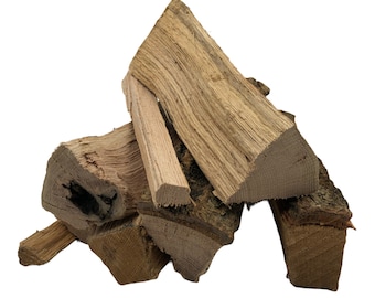 Leña de roble rojo secada al horno: madera para horno de pizza, aroma ahumado