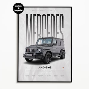 Mercedes-AMG G 63 Poster | Digitaler Download | Hyper Auto Poster | Super Auto Druck | Kunstdruck | Poster | Wohnkultur | Wanddekoration