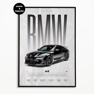BMW M4 G82 Poster | Digitaler Download | Hyper Auto Poster | Super Auto Druck | Kunstdruck | Poster | Wohnkultur | Wanddekoration