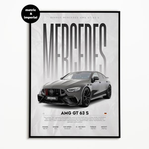 Brabus Mercedes Guss Poster | Digitaler Download | Hyper Auto Poster | Super Auto Druck | Kunstdruck | Poster | Wohnkultur | Wanddekoration