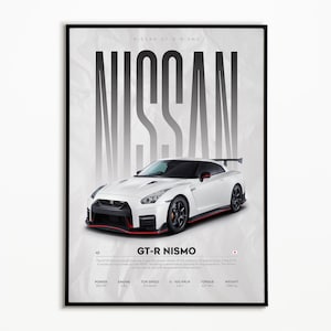 issan gt-r nismo Poster | Auto Poster | Digitaler Download | Hyper Auto Poster | Super Auto Druck | Kunstdruck | Poster | Wohnkultur | Wanddekoration