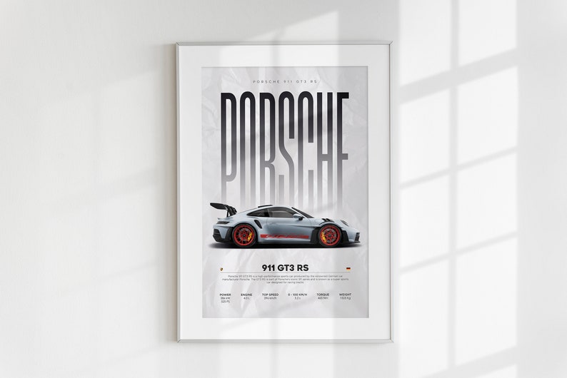 Custom Car Poster Digital Download Hyper Car Poster Etsy