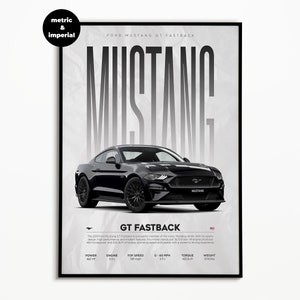 Ford mustang Poster | Shelby Poster | Digitaler Download | Hyper Auto Poster | Super Auto Druck | Kunstdruck | Poster | Wohnkultur | Wanddekoration