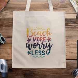 Bunte Tragetasche Spruch SVG Print, Strand Zitat Png Shirt Design, Strandtasche Design Druckbares Geschenk, Sofortiger Download SVG Png Pdf Eps Dxf-Datei