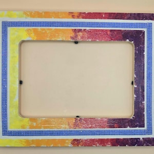 Sunset Colors Wooden Picture Frame 4x6 picture size
