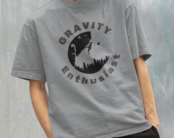 Gravity Enthusiast Rock Climbing T-Shirt | Funny Climber Shirt | Outdoor Adventure Tee | Gift for Rock Climbers & Bouldering Lovers