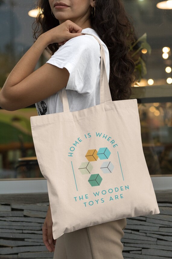 Wooden tote bag clearance