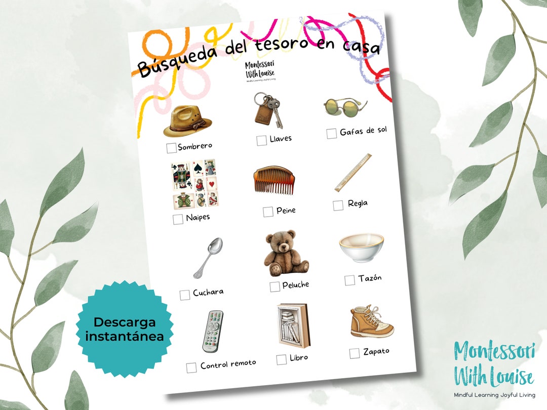 Best Printable Home Scavenger Hunt Indoor Scavenger Hunt for Kids Printable Game Indoor Treasure ...
