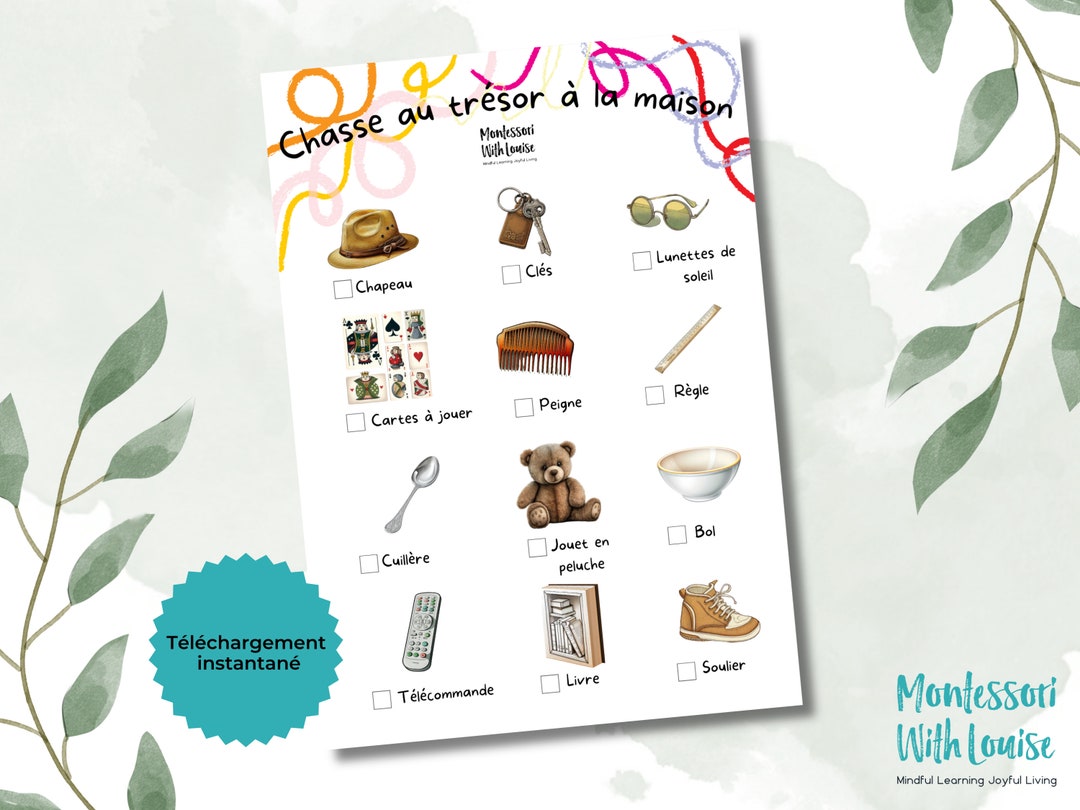 Best Printable Home Scavenger Hunt Indoor Scavenger Hunt for Kids ...
