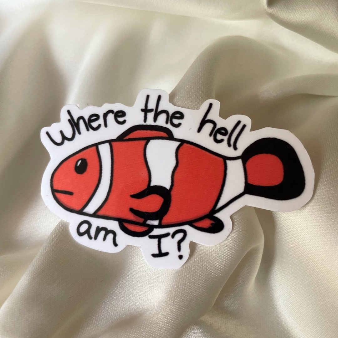 Clownfish Die Cut Sticker, Sticker for Kids, Sticker for Teens ...