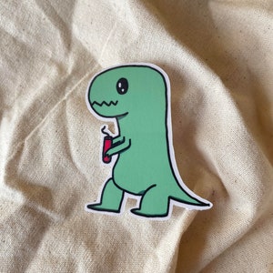 Die Cut Sticker Dinomite, Dinosaur stickers, Dino Stickers, TNT Dino, Funny Stickers, Waterproof stickers, Strong Stickers, For waterbottles