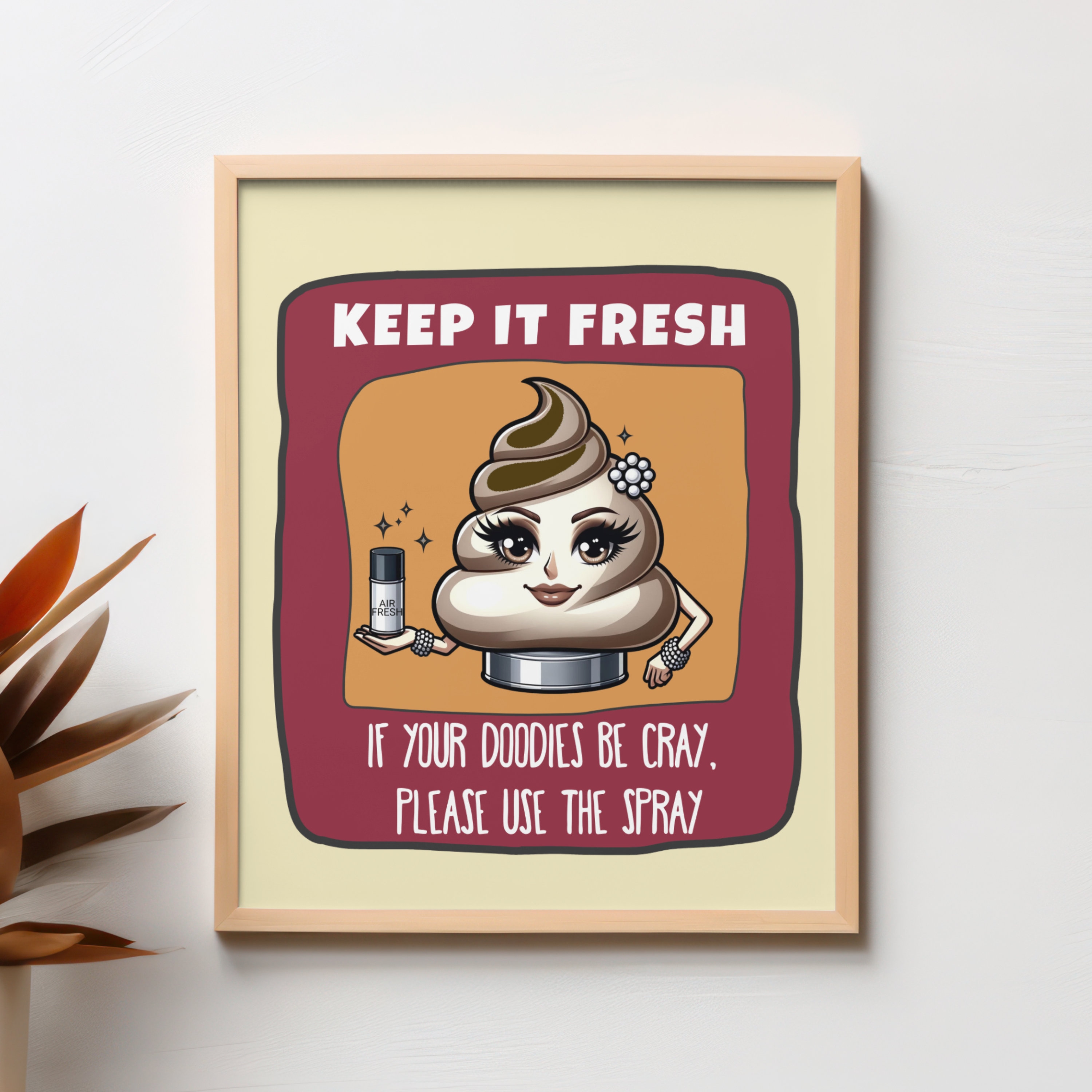 Funny Bathroom Art, Funny Bathroom Decor, Bathroom Wall Art, Bathroom ...