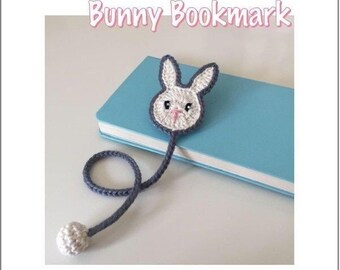 Cute The Bunny Bookmark Handmade Crochet Pattern Digital Step By Step PDF