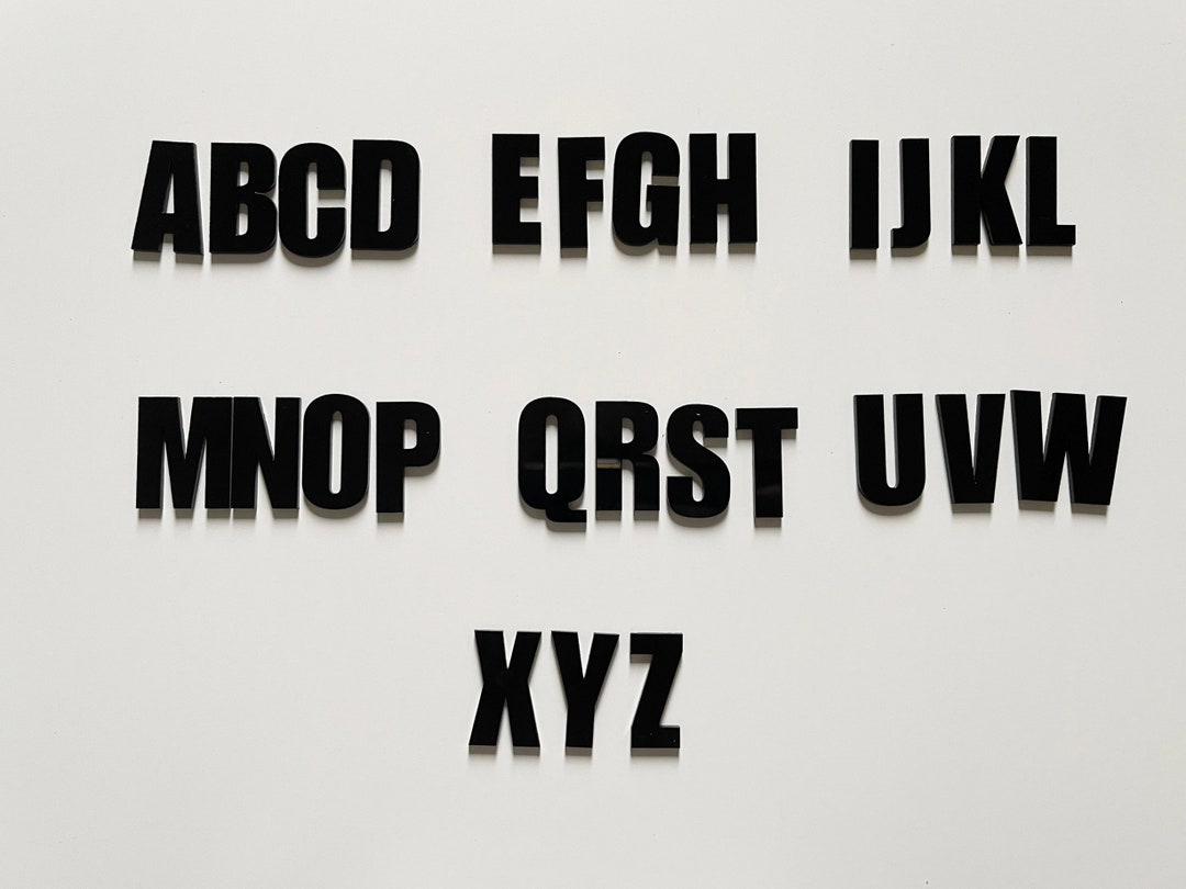 Acrylic Letters and Numbers Letter Boards AZ Letters for Etsy
