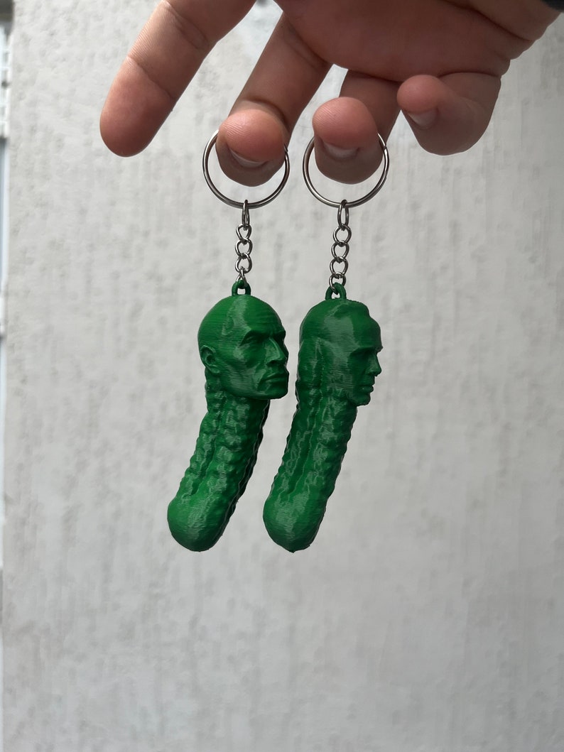 Pickle Nick and Pickle Rock Keychain - Etsy