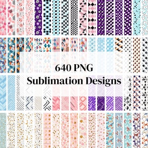 Key Fob Wristlet Bundle - Stripes, Dots, and Checkerboards, 640 stunning PNG files, Key Fob Graphics, Wristlet png, Keychain Sublimation