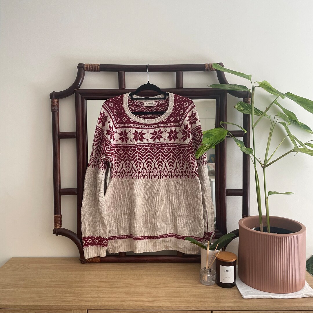 Retro Pattern Knitted Christmas Sweater main image 1