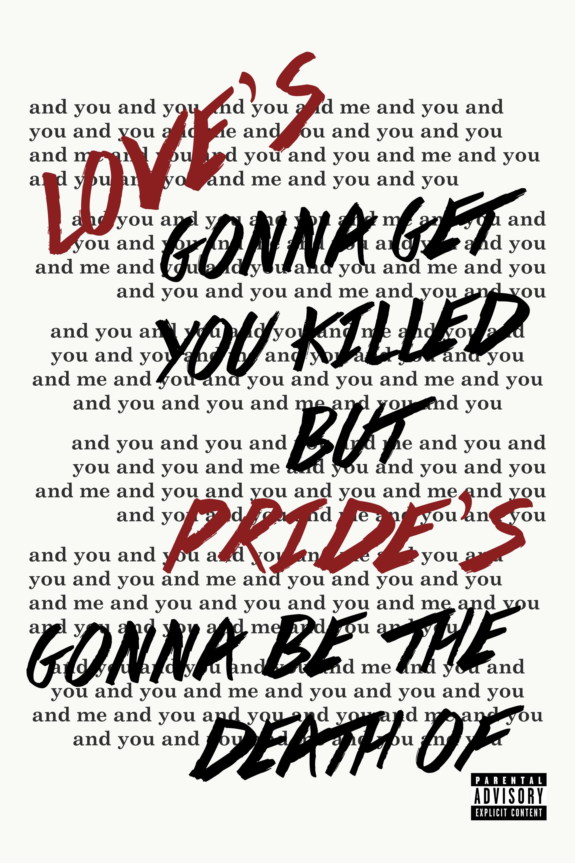 Kendrick Lamar "pride." Digital Poster Print – 24x36 Wall Art, Rap ...