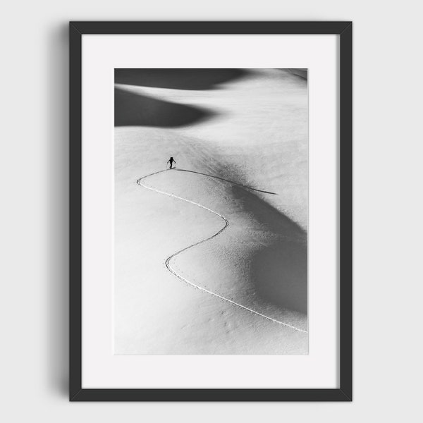 VINTAGE SKI PHOTO Print - Digital Download, Printable Art, Vintage Ski Art, Ski Home Decor, Ski Lodge Wall Decor, Ski Poster