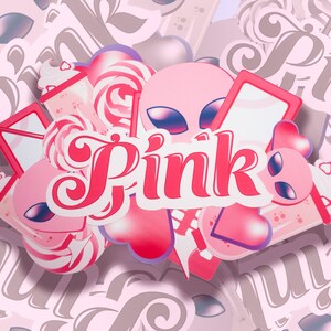 Pink Sticker Collection