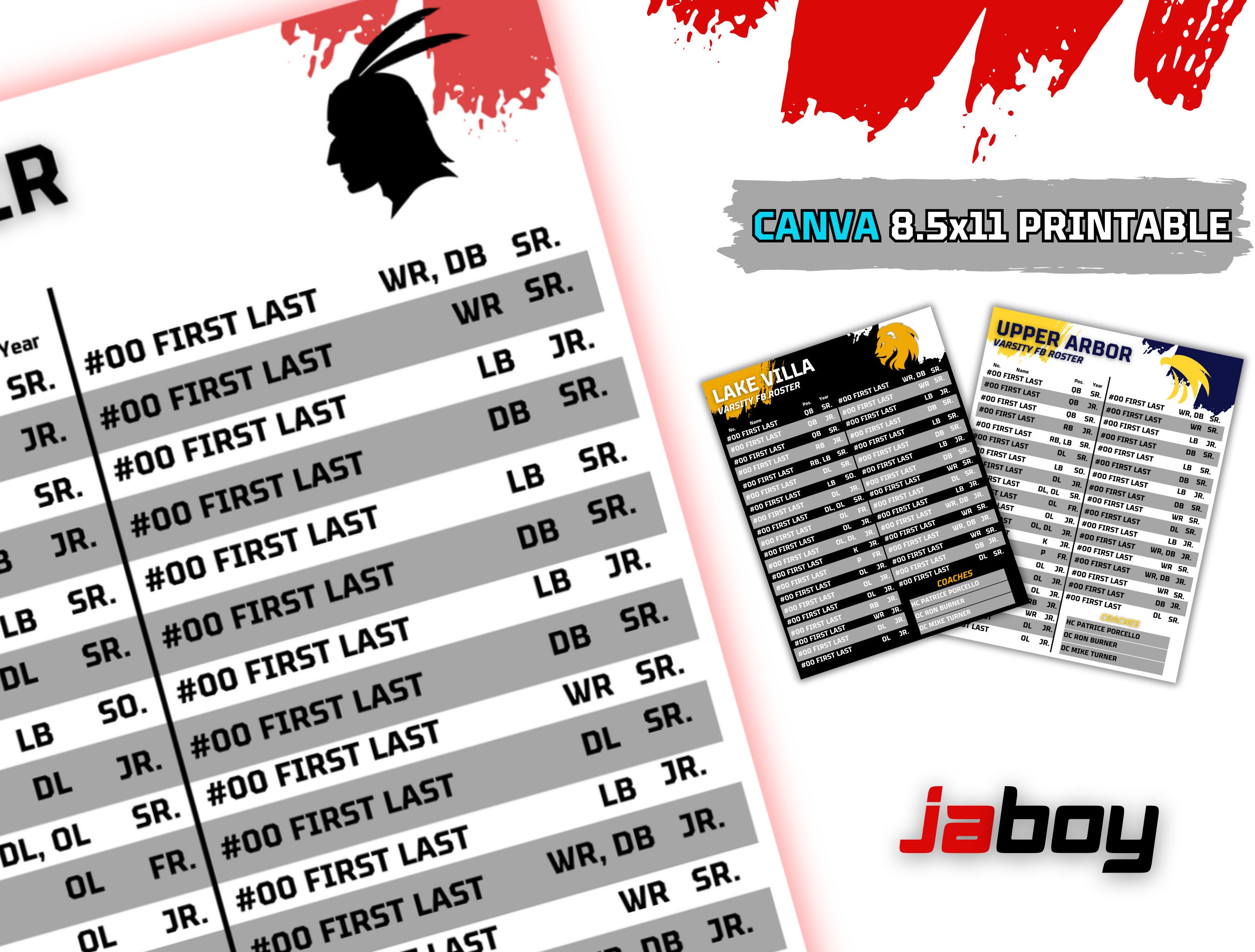 premium-football-roster-cards-customizable-for-canva-etsy