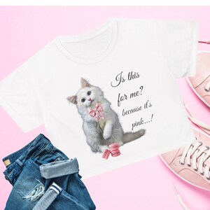 Coquette Pink Aesthetic Crop Tee (AOP)