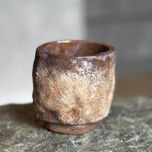 Handbuilt Wabi Sabi Yunomi Cup Japanese Style Everyday Tea Cup Organic Form Ceramic Cup Perfectly Imperfect Pottery