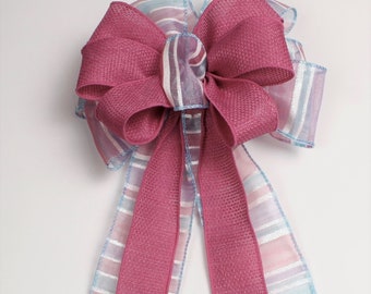 Pink Bow Baby Shower Bow Birthday Bow Handmade Bow Party Bow Home Decoration