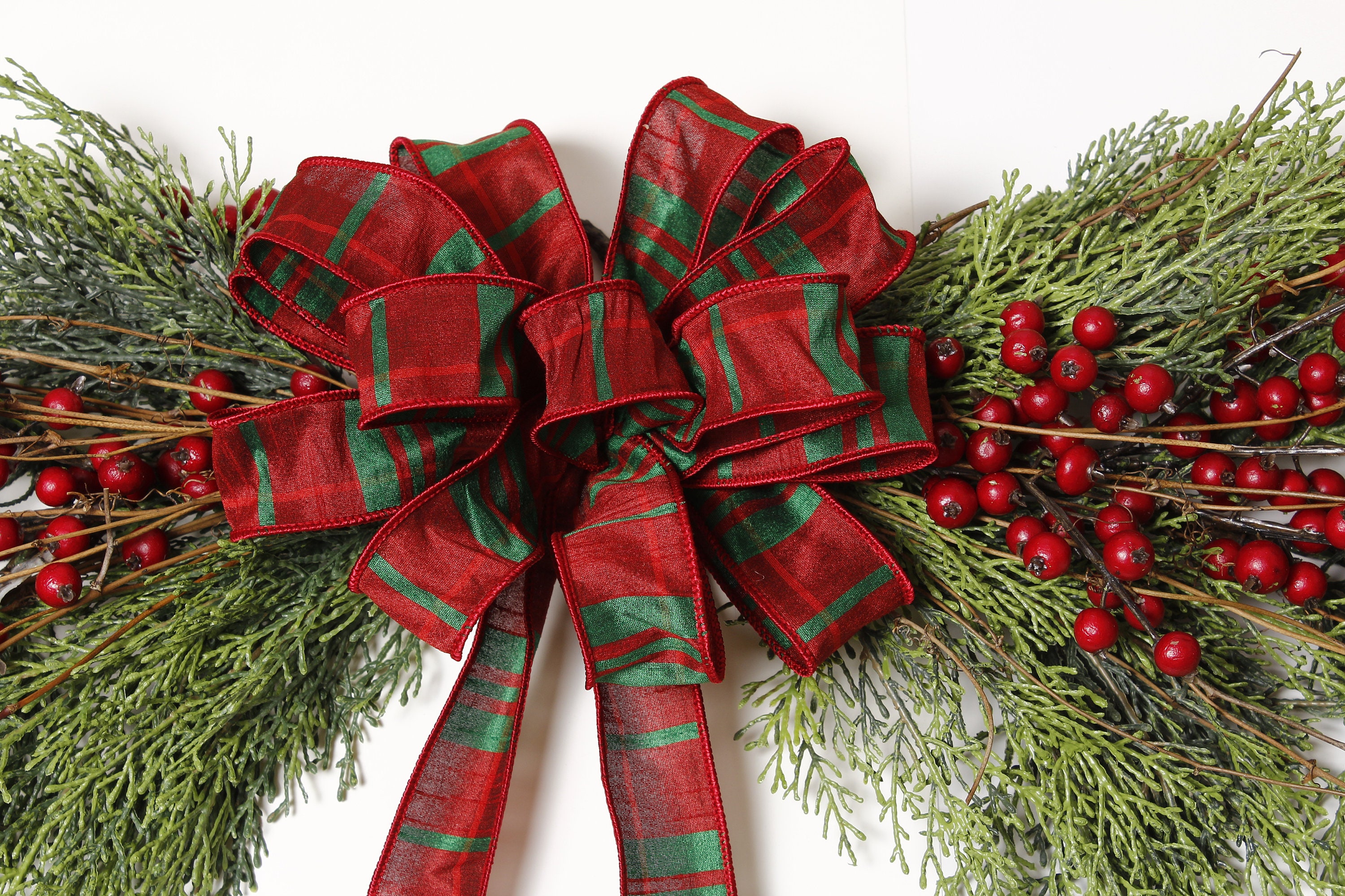 30 Evergreen Swag Winter Swag Christmas Door Swag Etsy Canada