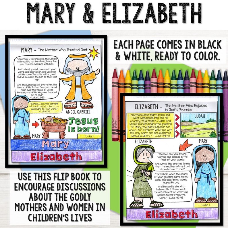 Mothers of the Bible Flip Book | Printable Mother’s Day Bible Craft for ...