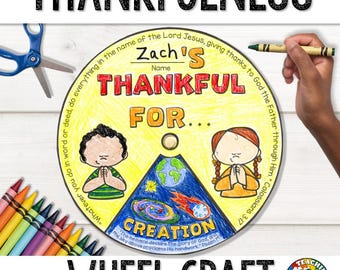 Thanksgiving Bible Craft for Kids I Am Thankful for Banner Sunday ...