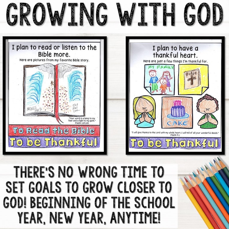 Goal setting to read the Bible more and practice thankfulness