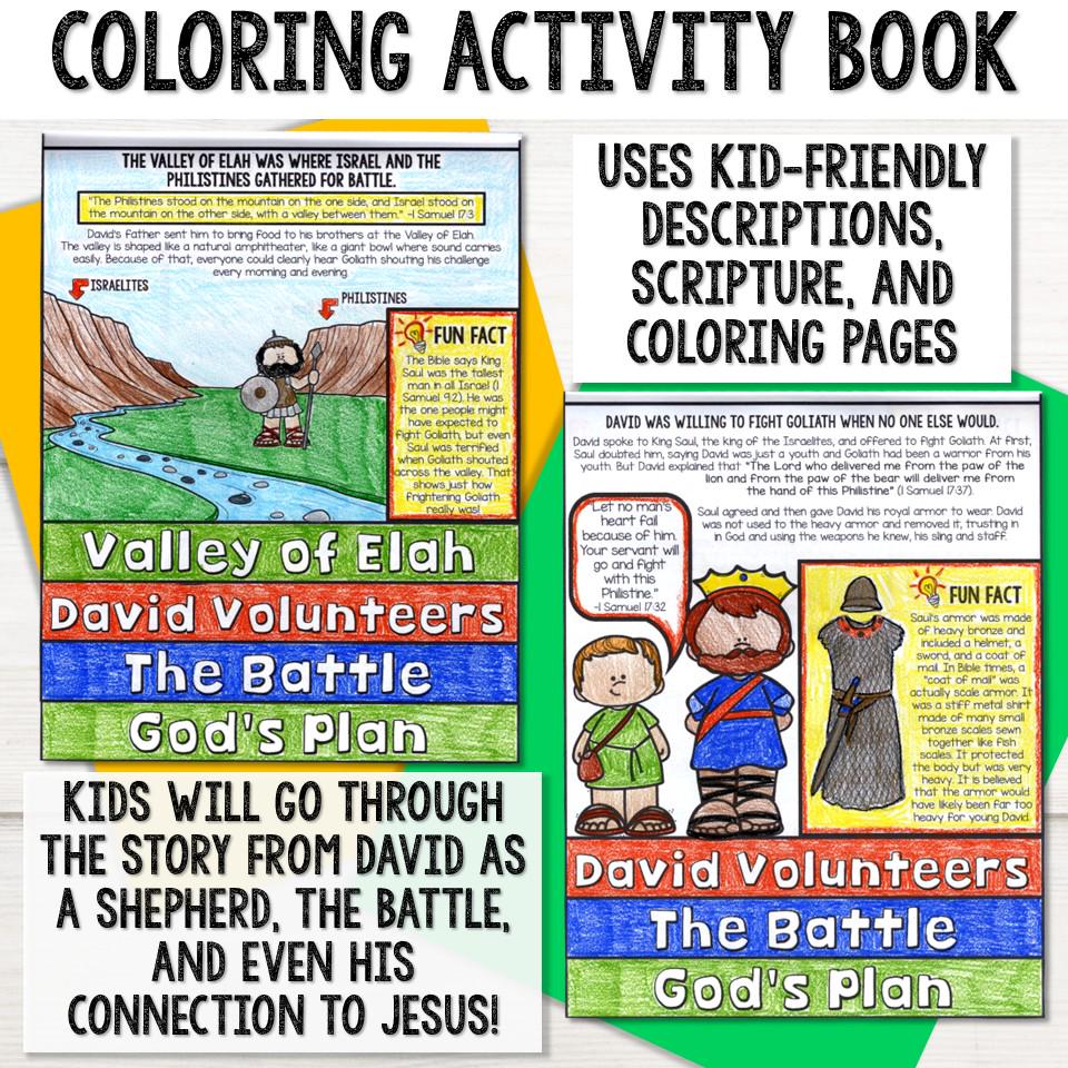David and Goliath Craft for Kids | Bible Lesson Activity | Christian ...