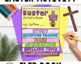 Easter Craft for Kids | Christian Easter Bible Story Sunday School Activity | Resurrection of Jesus | Printable Bible Coloring Pages
