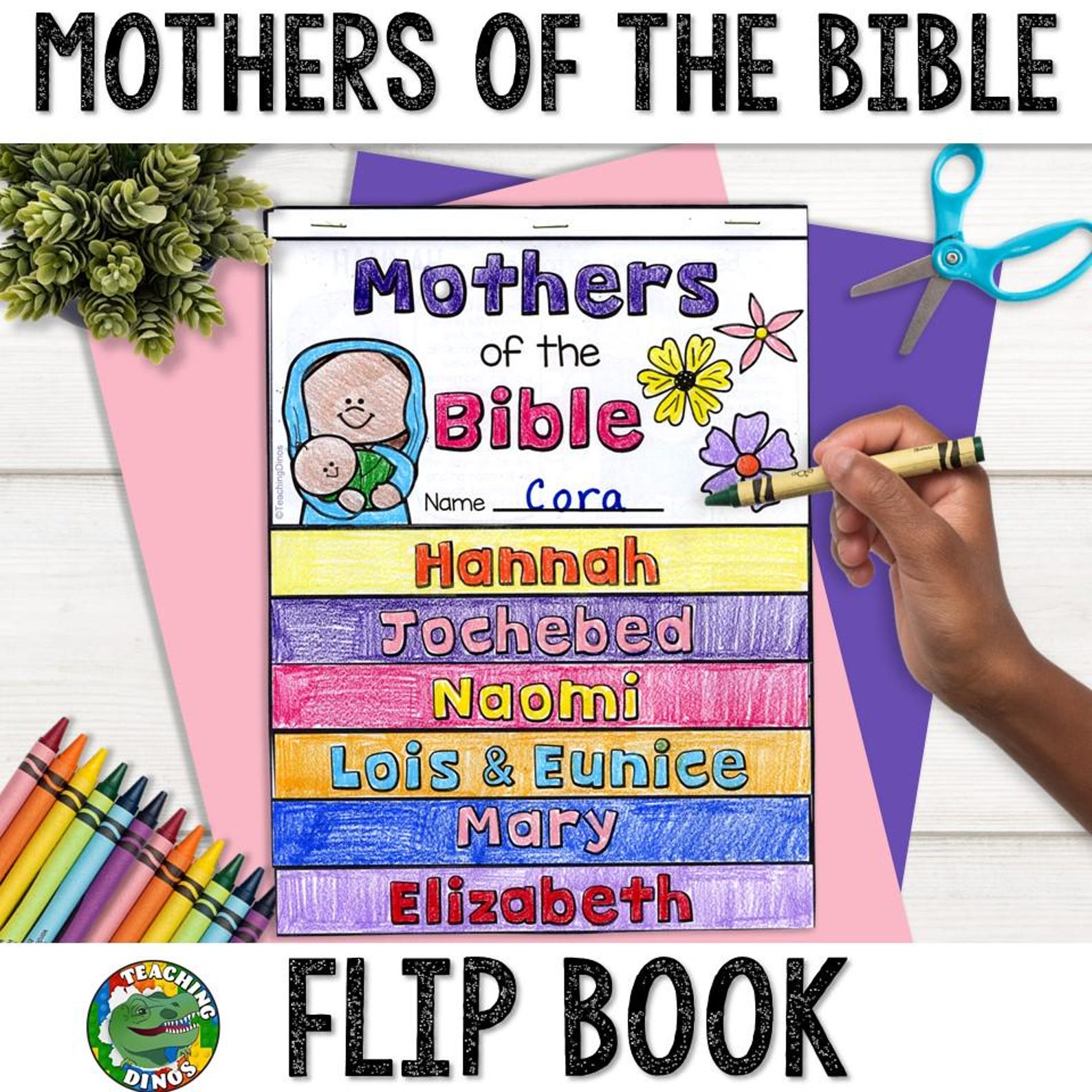 Mothers of the Bible Flip Book | Printable Mother’s Day Bible Craft for ...