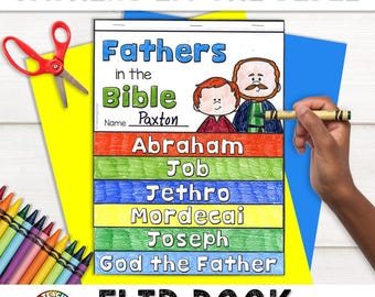 Father's Day Craft | Fathers in the Bible | Bible Story Craft | Printable Sunday School Coloring Pages | Religious Christian Lesson for kids
