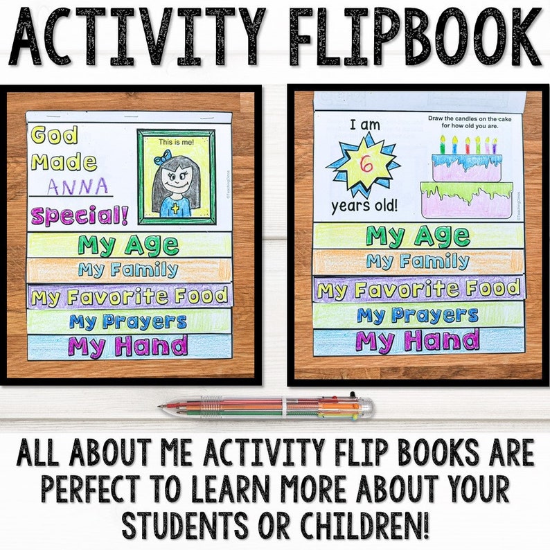 All About Me God Made Me Special Sunday School Bible Story Flip Book ...