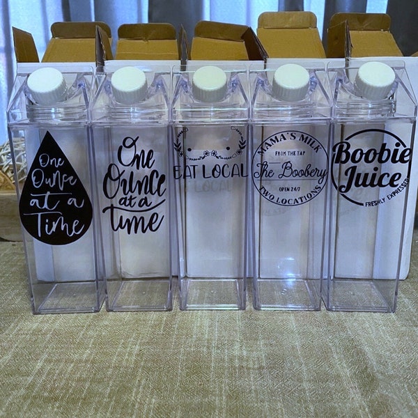 Breast milk bottle “milk carton”