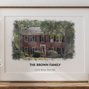 Custom House Portrait | House Warming Gift | Watercolor Painting From Photo | Home Illustration| First Home Gift | House Portrait From Photo