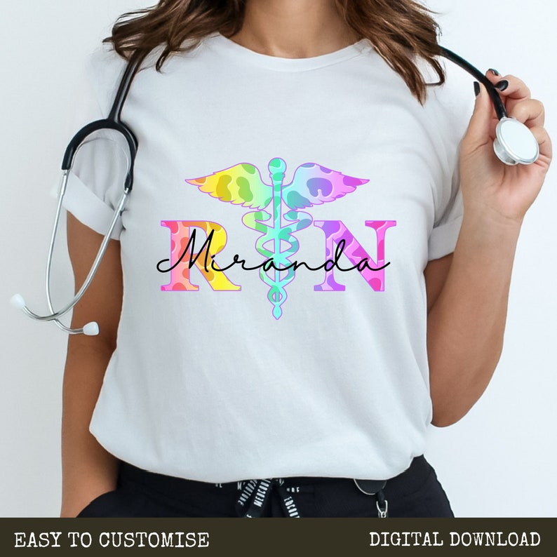 Nurse Pastel Retro Stone Tee main image 1