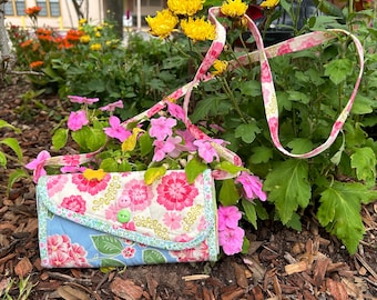 Floral Crossbody Purse Handmade