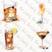 Watercolour Summer Cocktail Clipart 20 PNG Format Watercolour Clipart ...