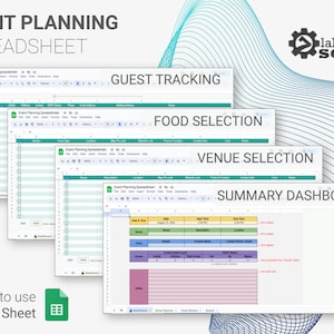 Event Planning Spreadsheet (Google Sheet)